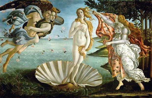 El nacimiento de Venus-Afrodita - Sandro Botticelli
