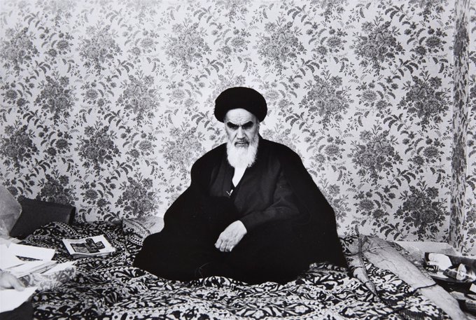 Резултат с изображение за „Иранският лидер Рухолах Хомейни“